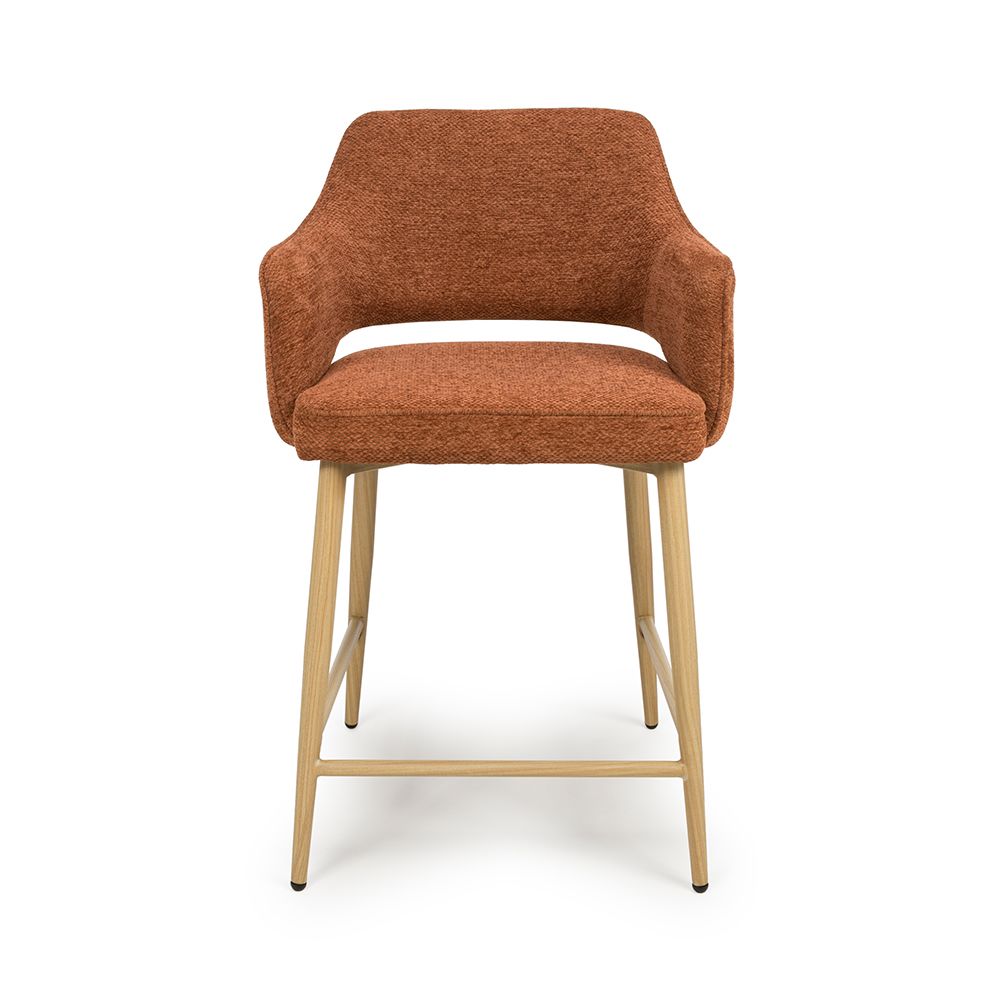 Eden Counter Chair - Set of 2 - Rust - Image 1