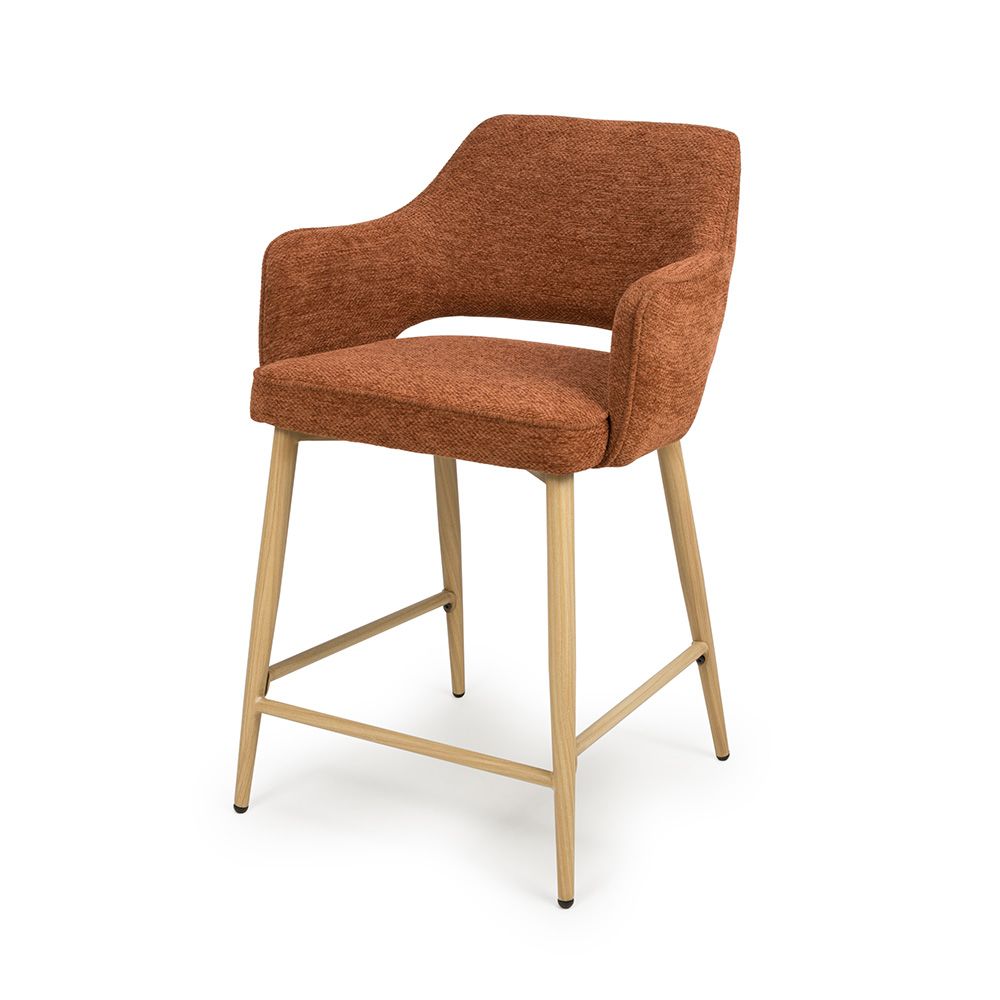 Eden Counter Chair - Set of 2 - Rust - Image 2