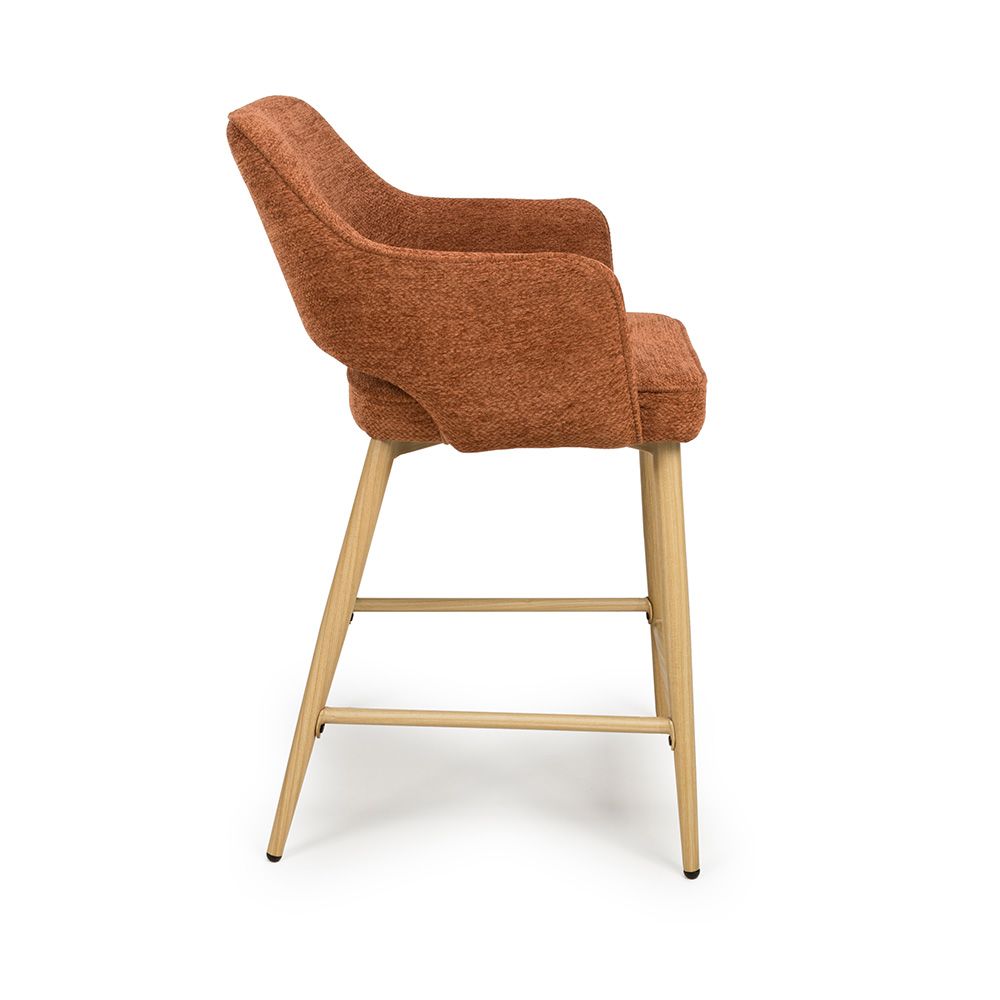 Eden Counter Chair - Set of 2 - Rust - Image 3