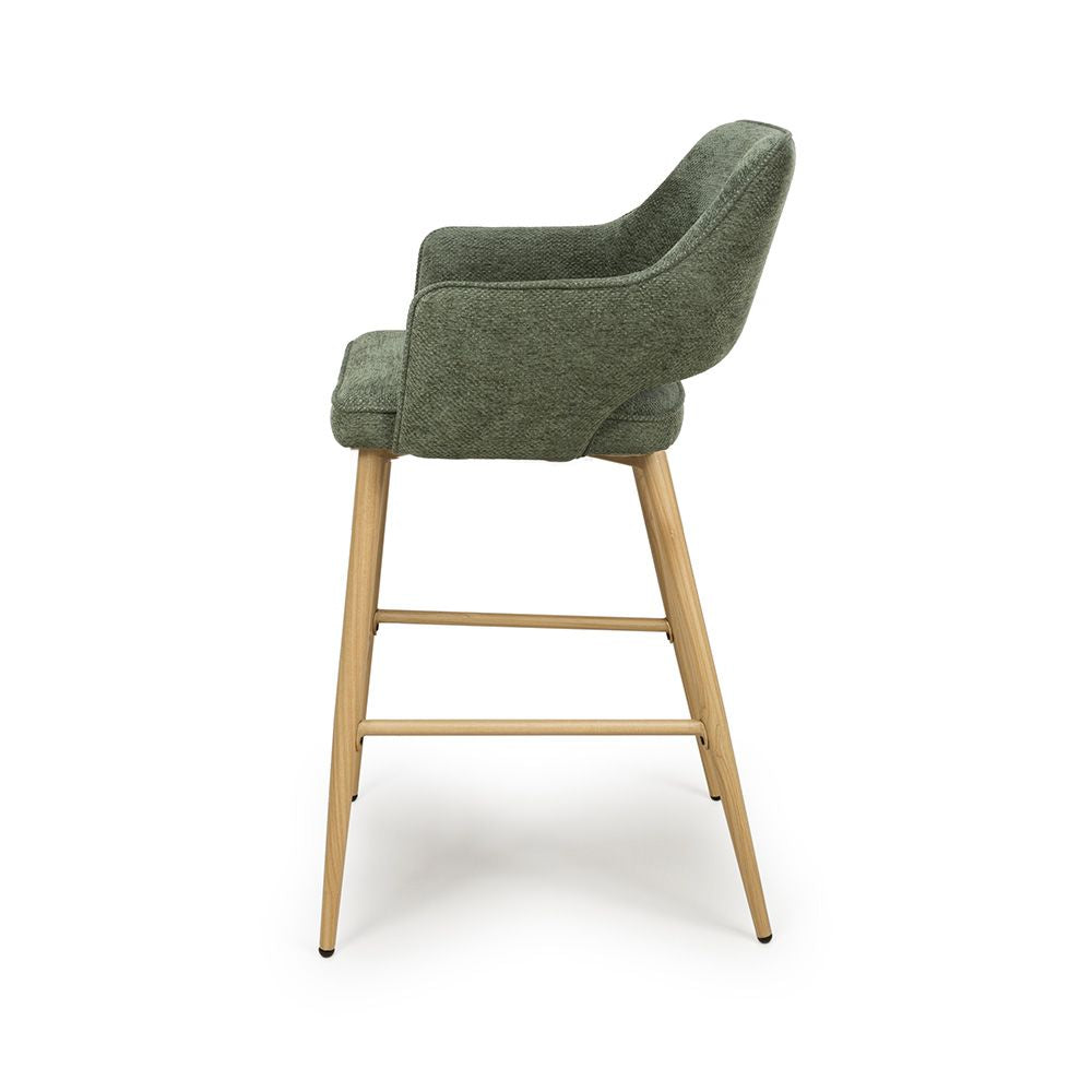 Eden Bar Chair - Set of 2 - Green - Image 3