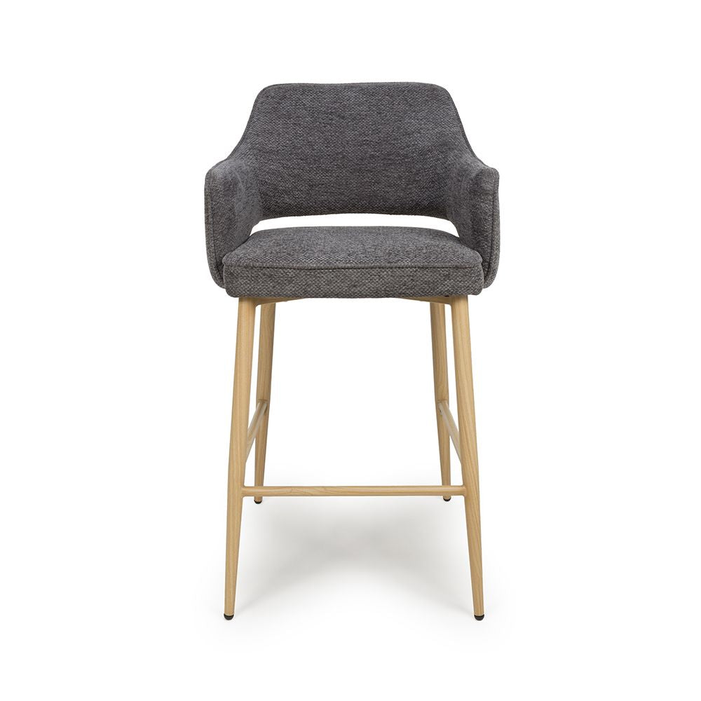 Eden Bar Chair - Set of 2 - Grey - Image 1
