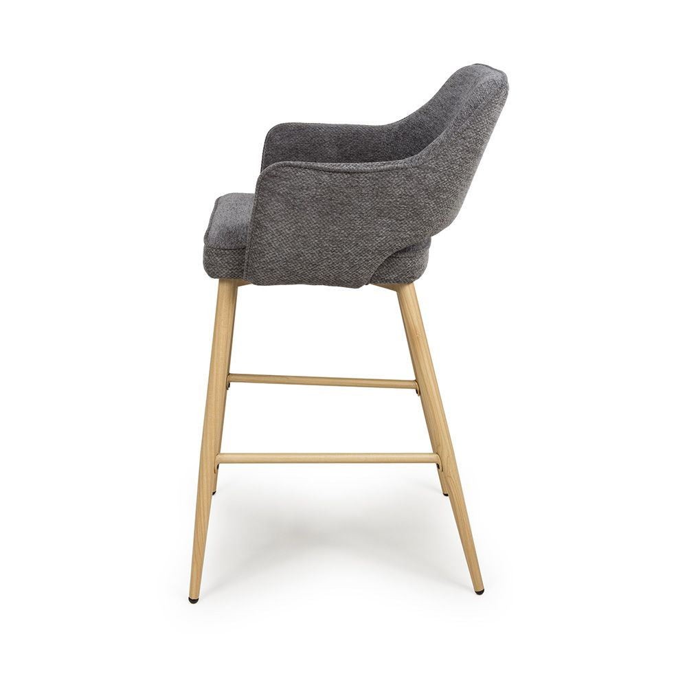 Eden Bar Chair - Set of 2 - Grey - Image 3