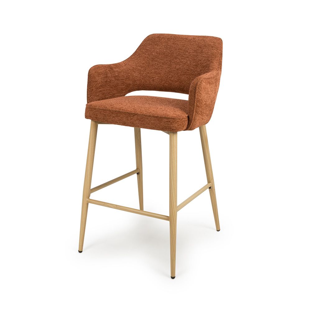 Eden Bar Chair - Set of 2 - Rust - Image 2