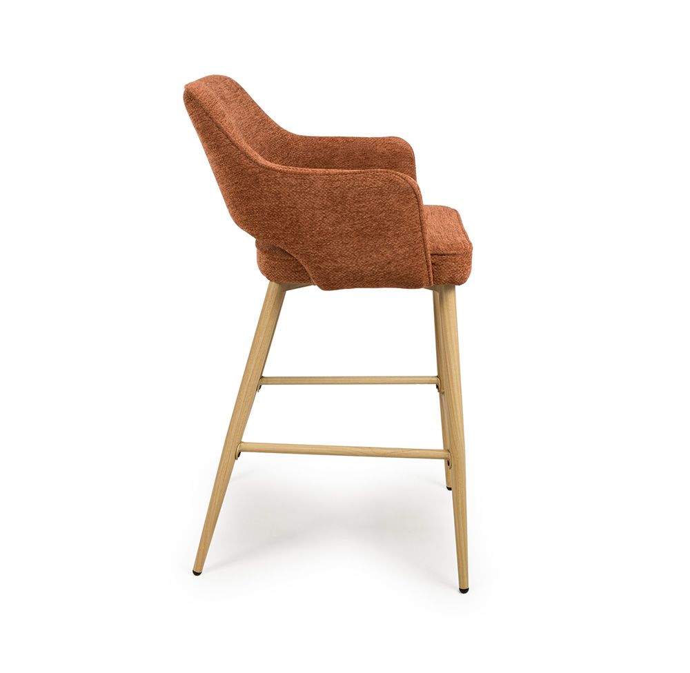 Eden Bar Chair - Set of 2 - Rust - Image 3