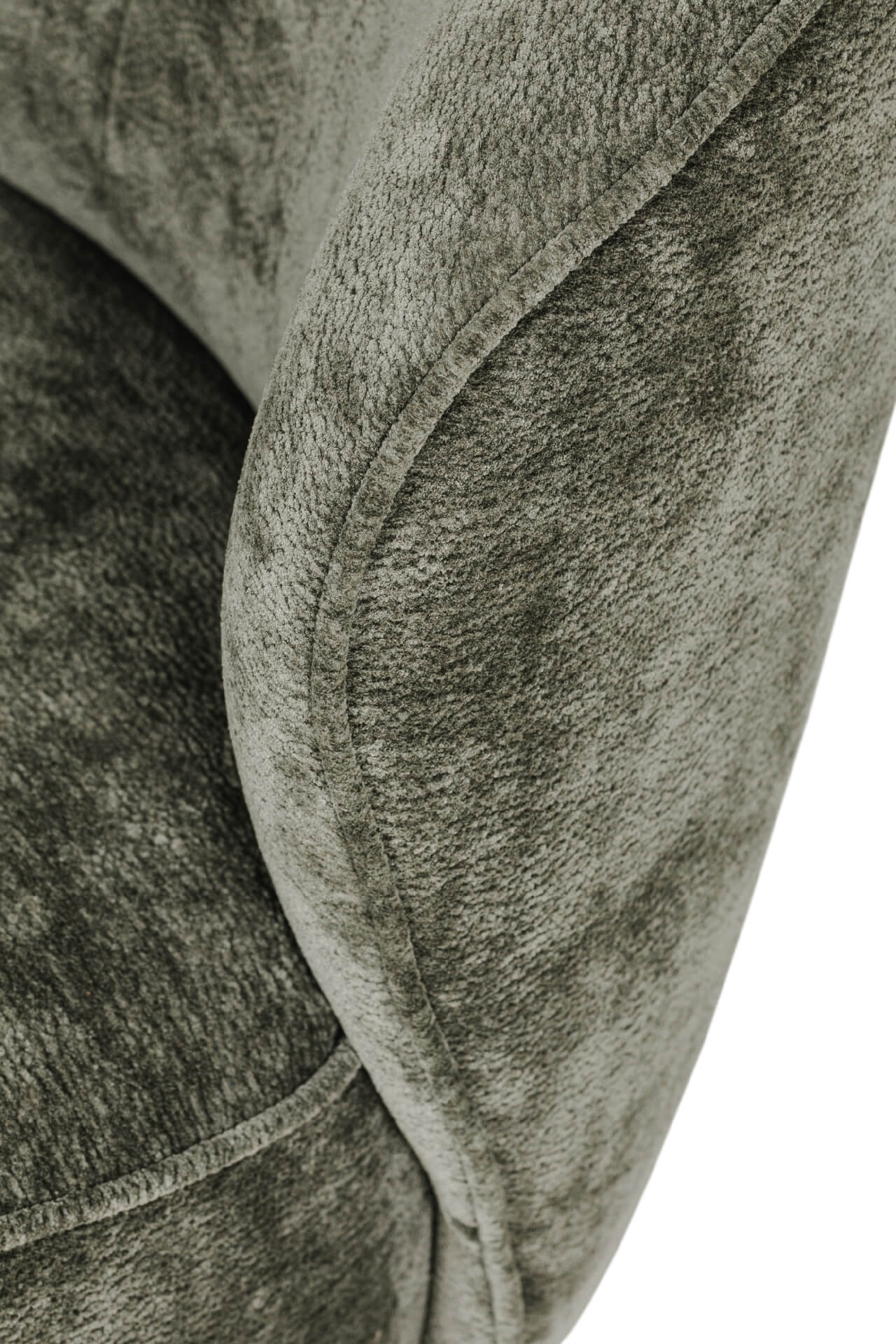 Edie Swivel Accent Chair – Green Upholstery with Smooth Swivel Function