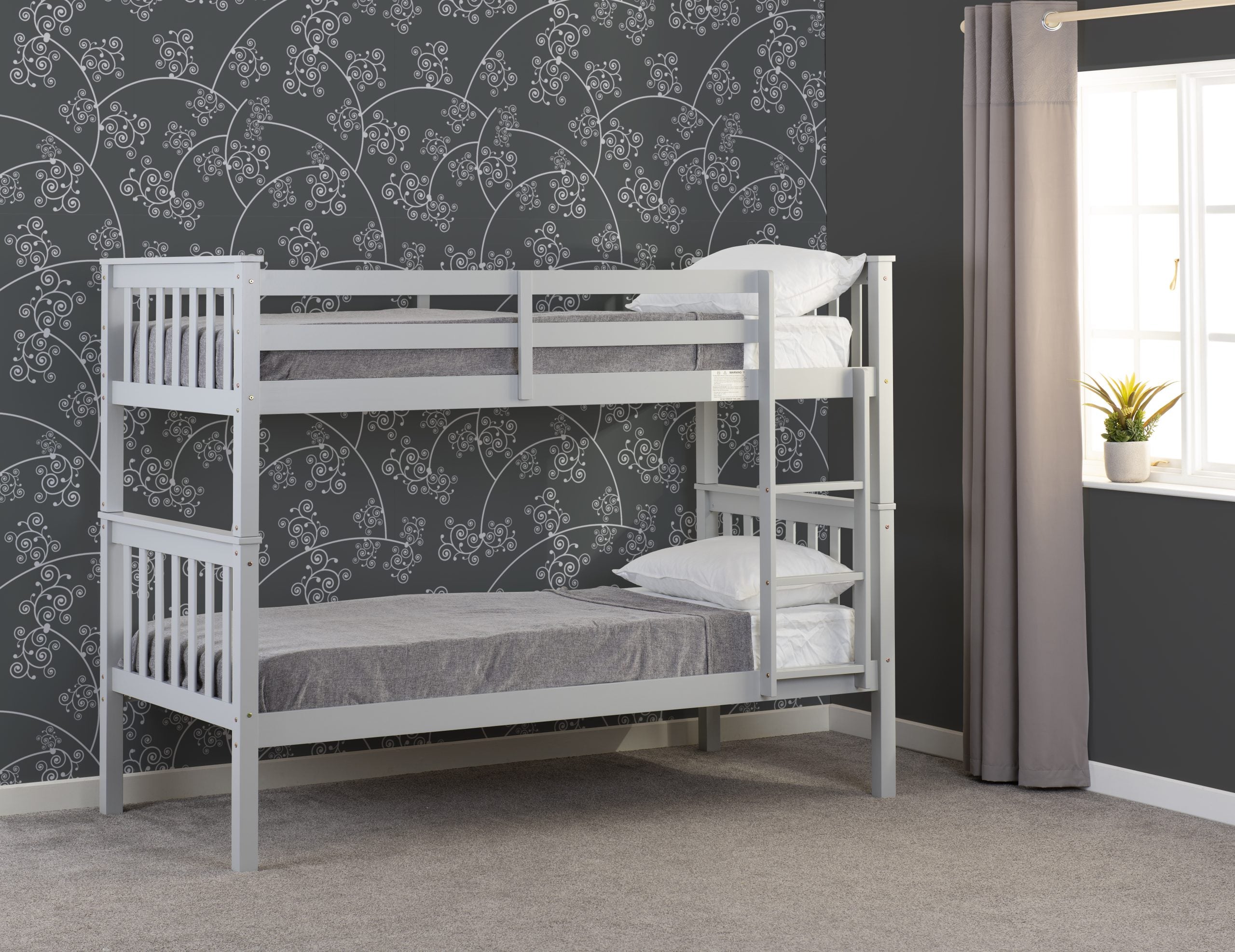 Erin 3' Bunk Bed – Light Grey