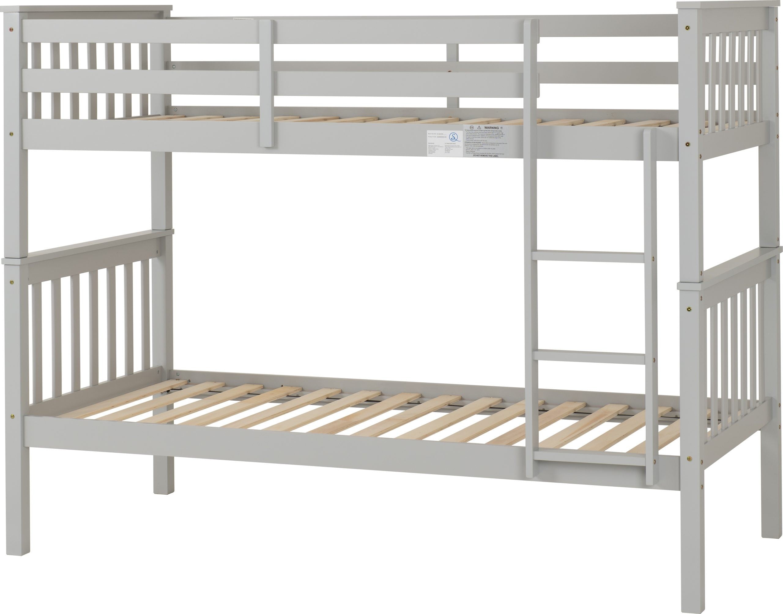 Erin 3' Bunk Bed – Light Grey