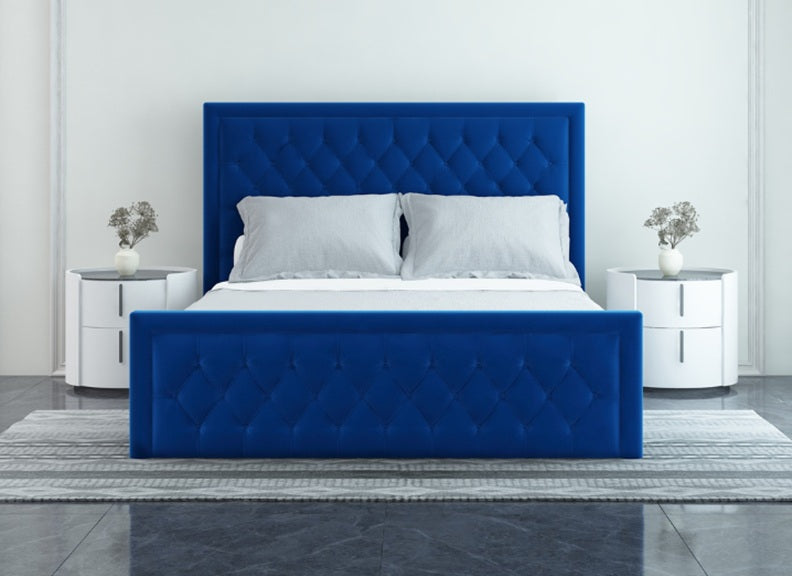 Ellis Fabric Bed - end view