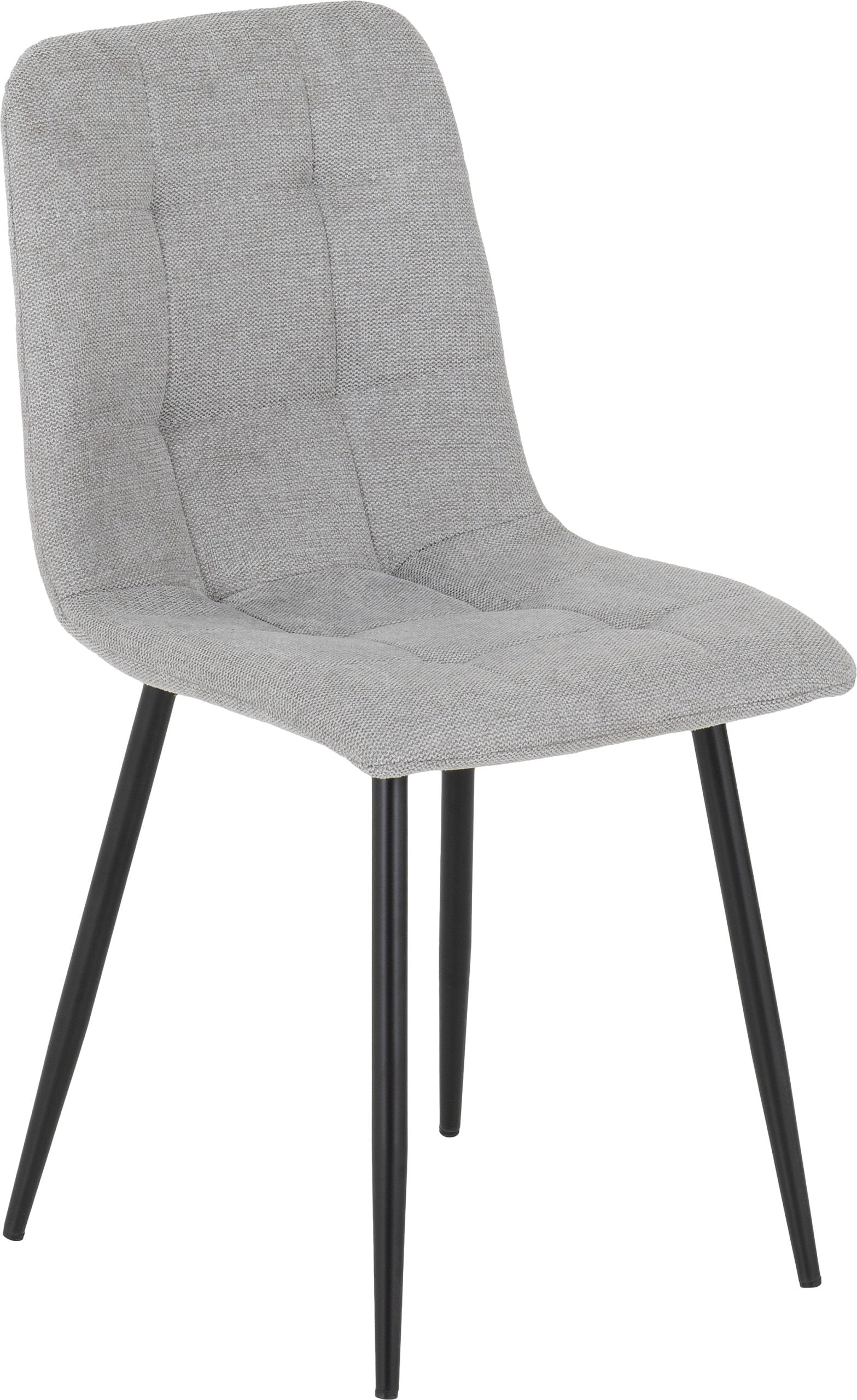 Fenton Dining Chair – Light Grey Fabric with Ergonomic Backrest (X2 PER BOX)