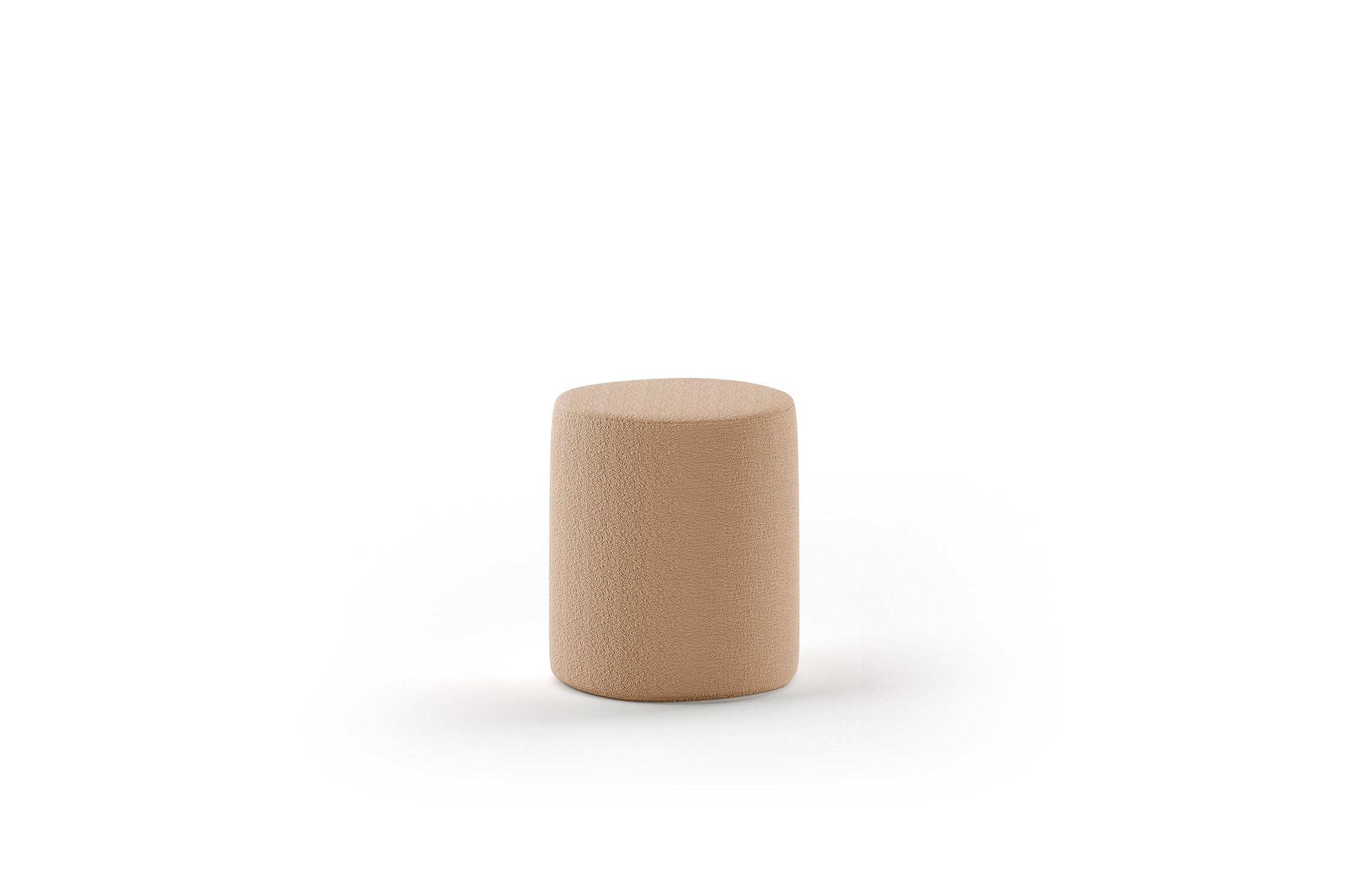 Nature Stool Bouclé Brown