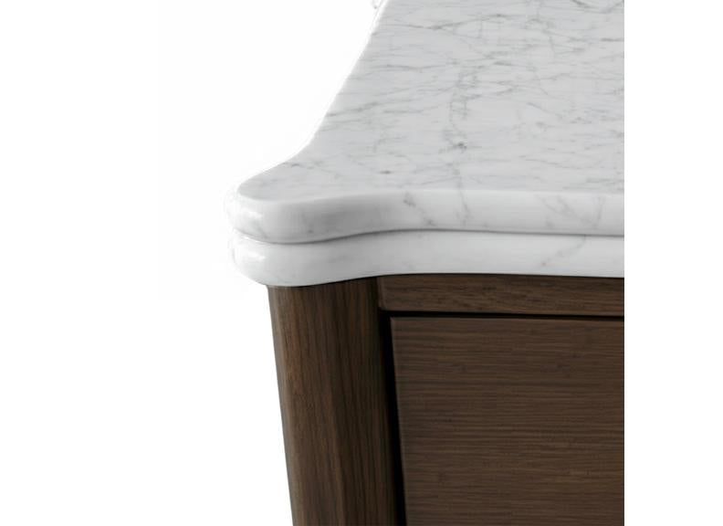 Florence Console Tables – Dark Wood Finish | Marble Top | Two Sizes