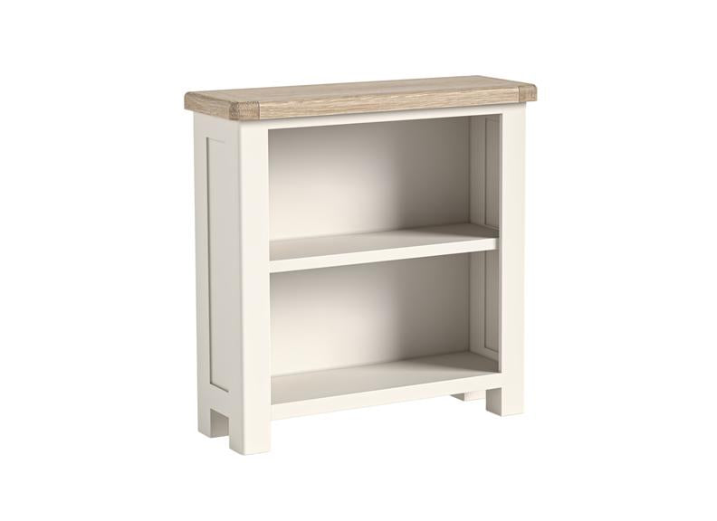 Windsor Bookcases - Rustic Country Style Occasional Furniture With A Coconut White Frame & Oak Top –  (GLH)