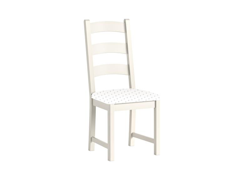 Windsor Dining Chair In Coconut White Frames & Oak Tops – Rustic Country Style Furniture (GLH)