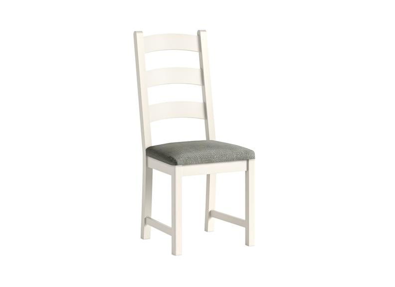 Windsor Dining Chair In Coconut White Frames & Oak Tops – Rustic Country Style Furniture (GLH)