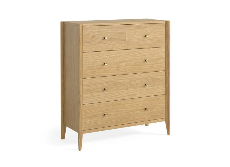 Paris Natural 2+3 Drawer Chest Of Drawers – Stylish Modern Bedroom Furniture