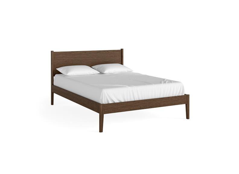 Paris Brown Bed Frame with Tapered Legs – Stylish Modern Bedroom Furniture