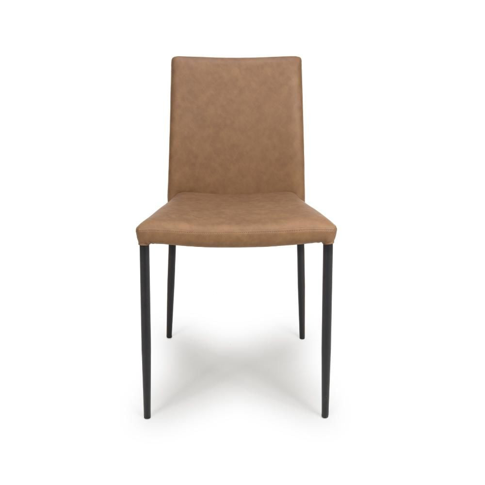 Gena Stacking Chair - Set of 4 - Tan - Image 1