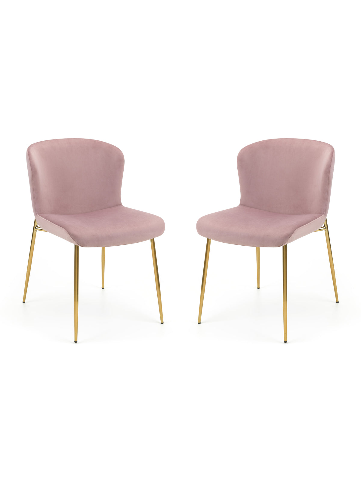 Set Of 2 Harper Dining Chairs - Dusky Pink