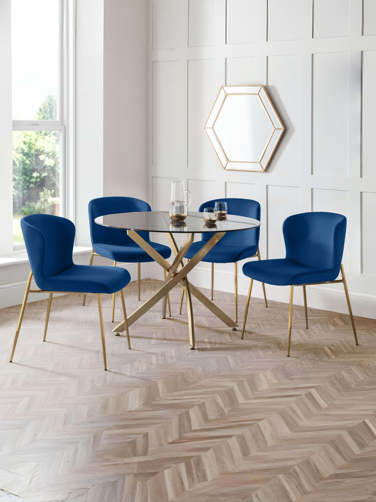 Set Of 2 Harper Dining Chairs - Blue