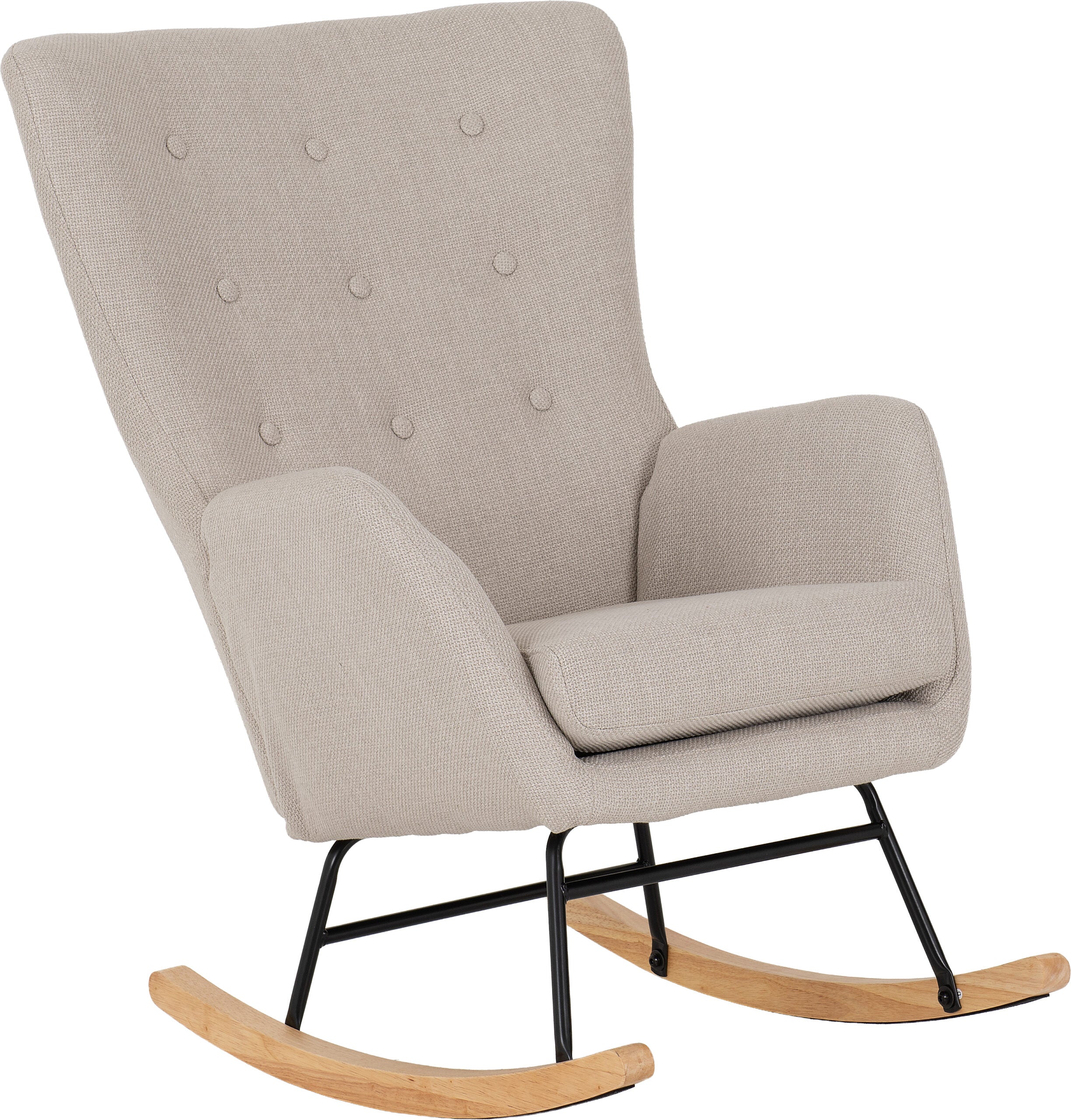 Hayden Rocking Chair Beige Fabric