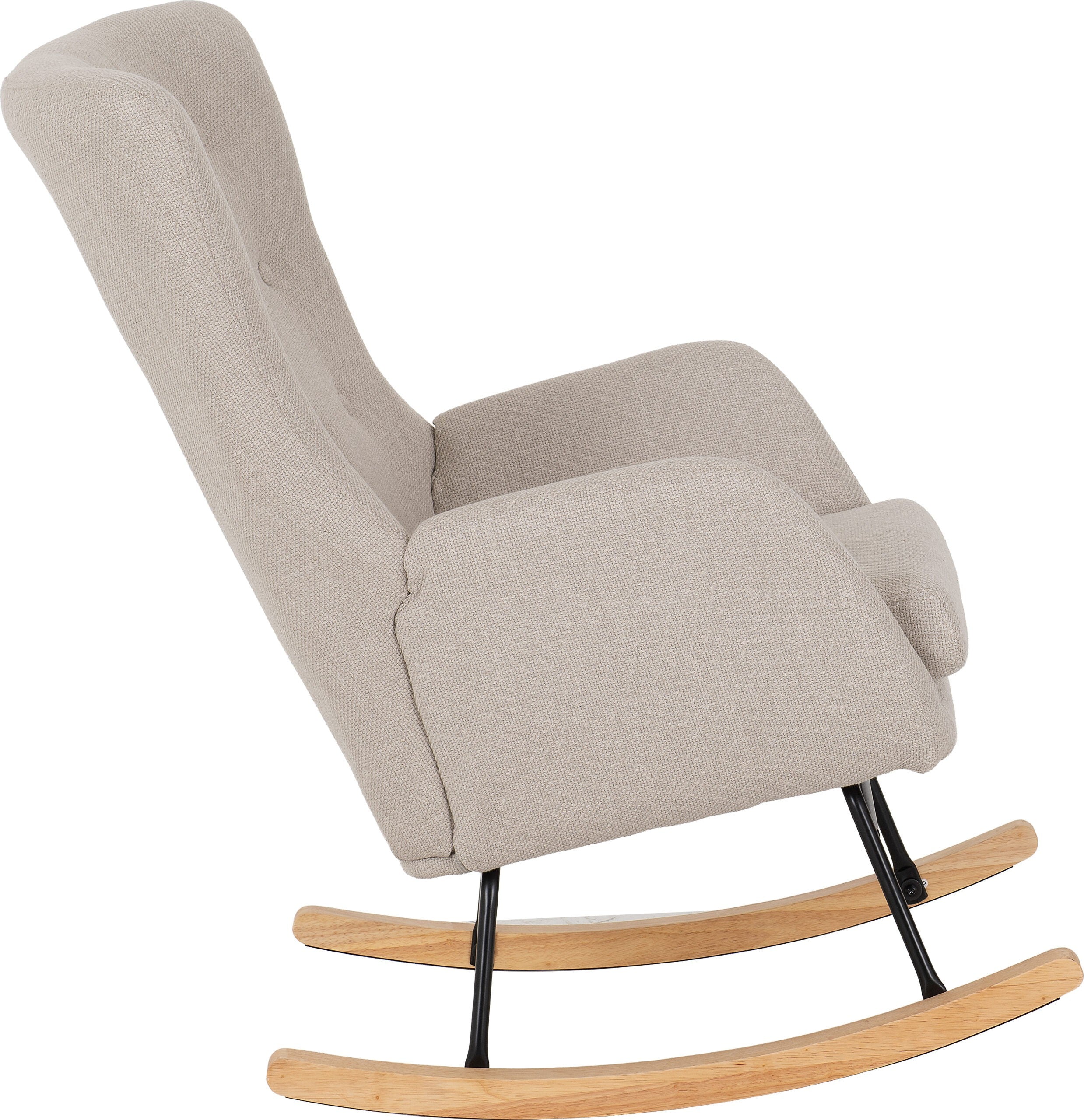 Hayden Rocking Chair Beige Fabric