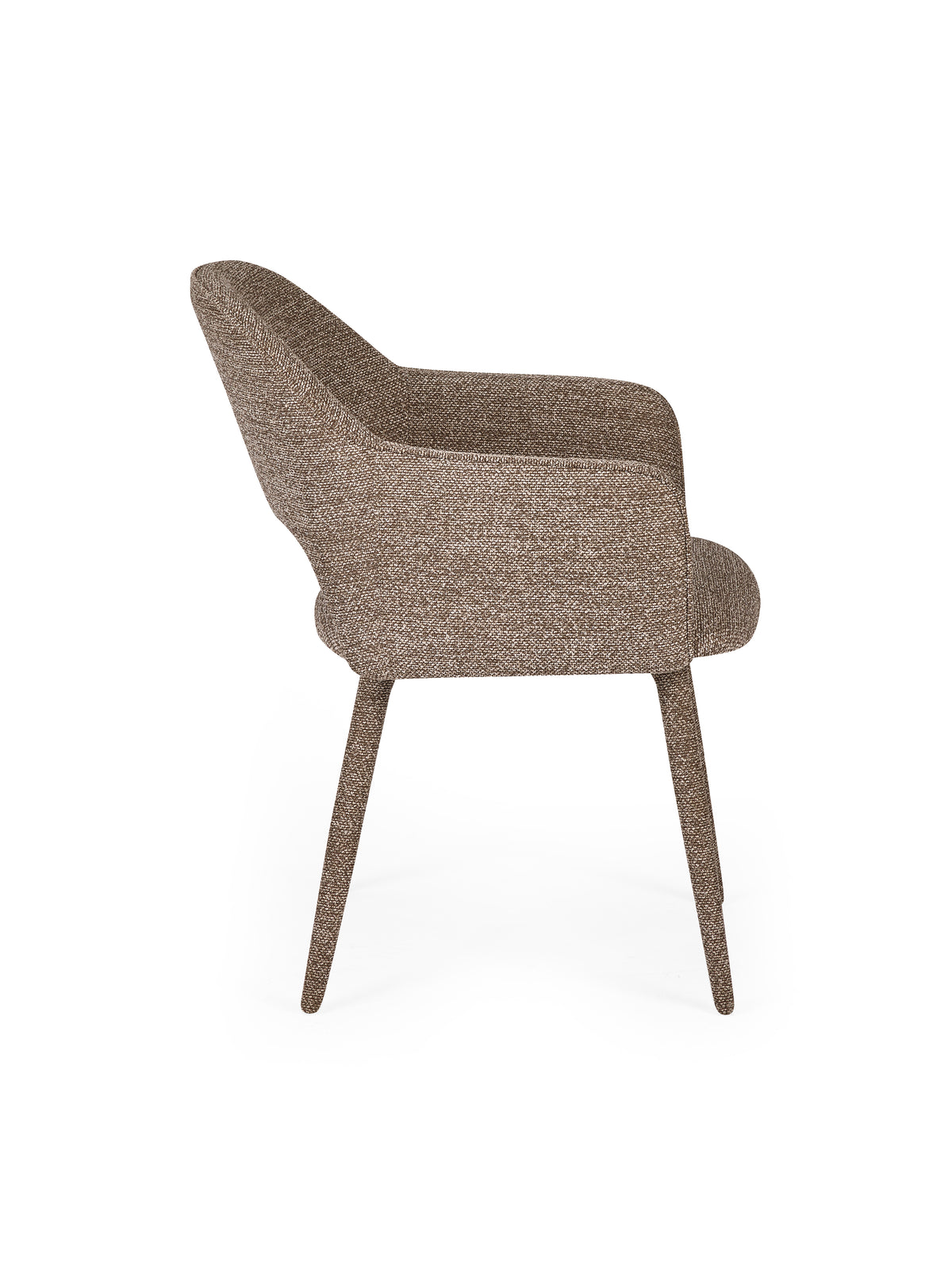 Hazel Upholstered Dining Chairs (Set of 2) - Taupe Textured Fabric