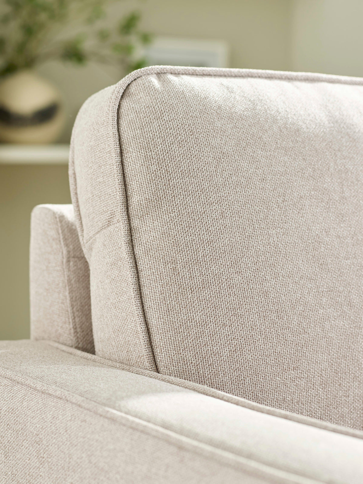Henrietta Beige Upholstered 2 Seater Sofa