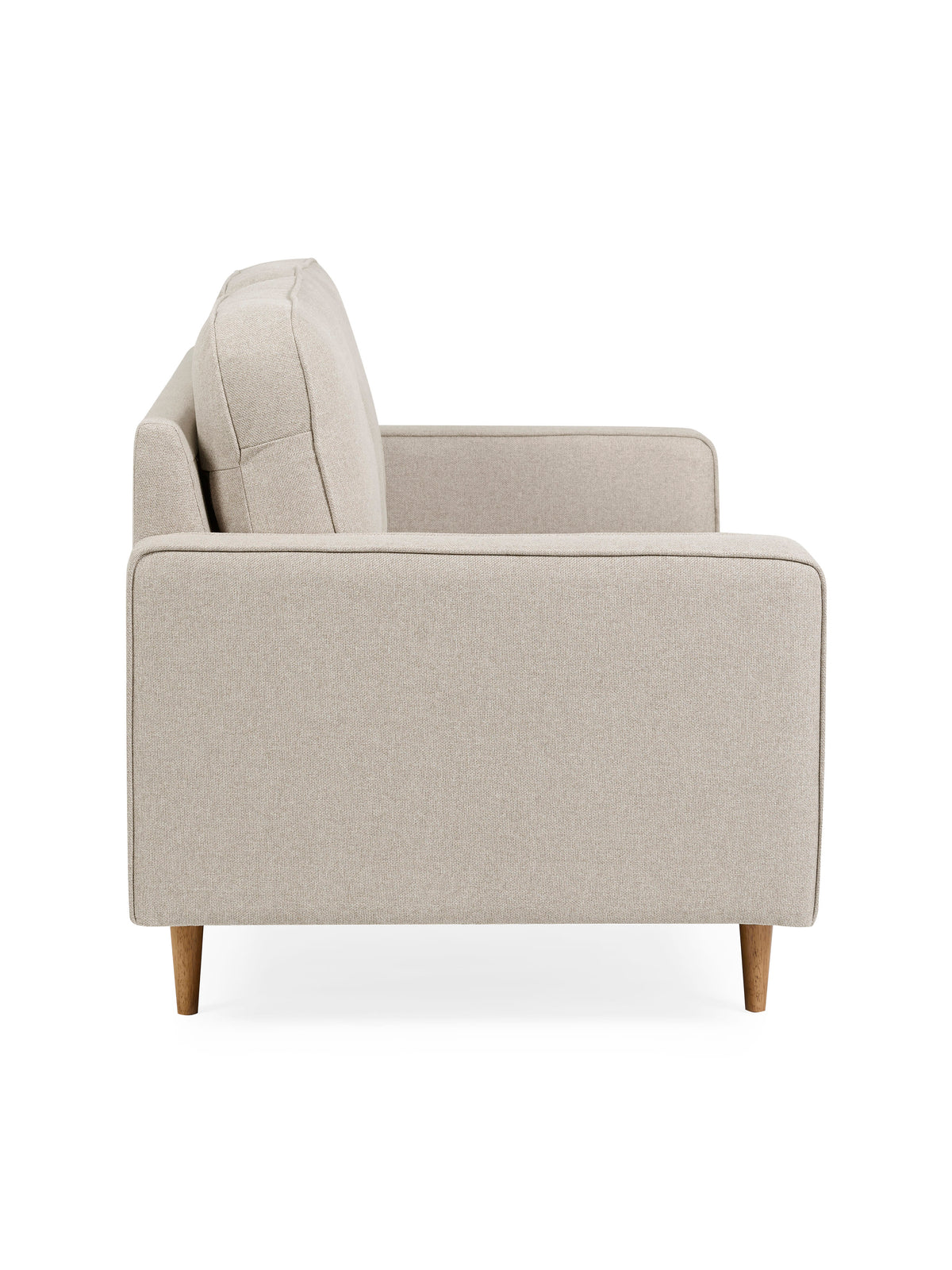 Henrietta Beige Chenille Upholstered 3 Seater Sofa