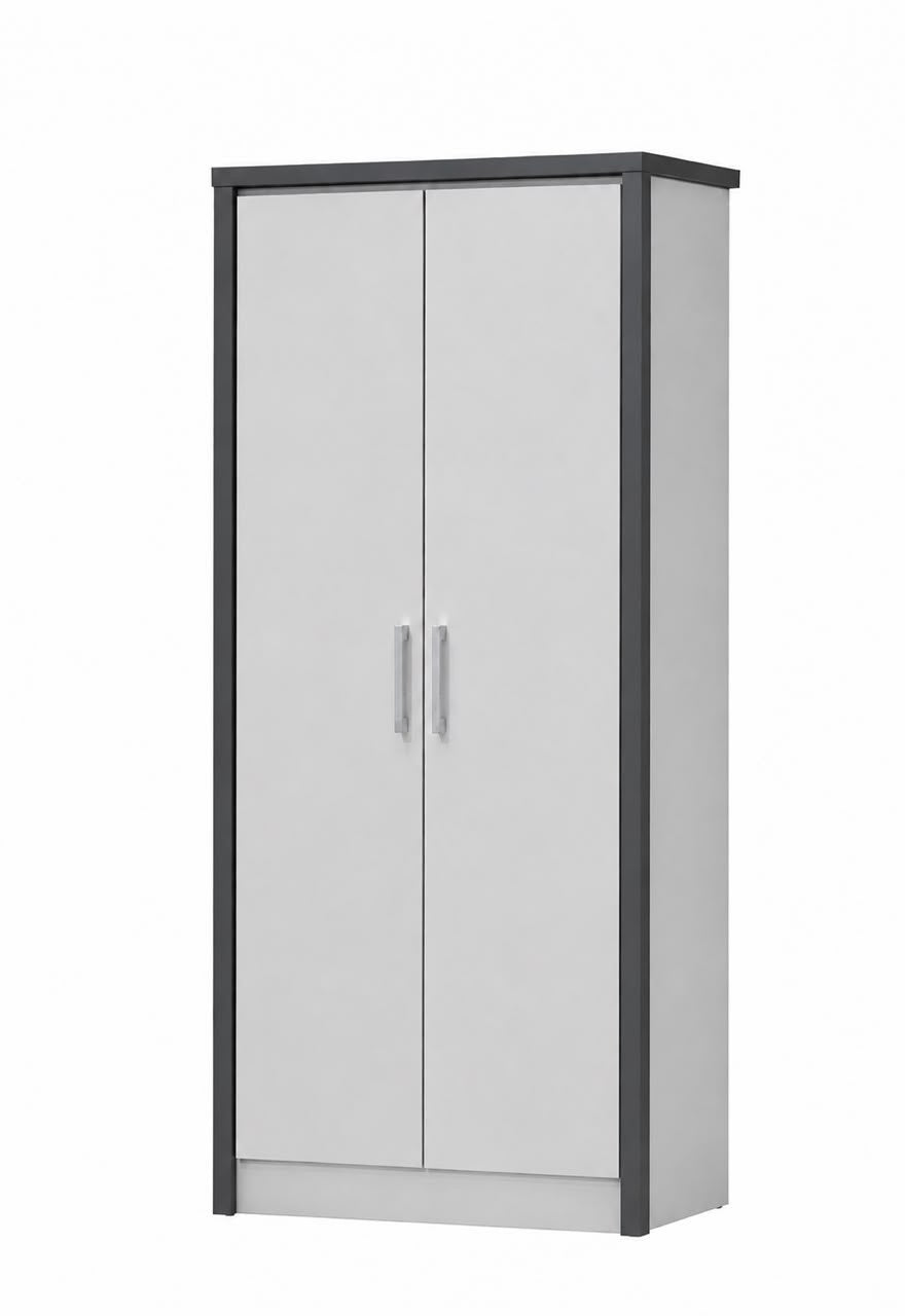 Jackson Double Wardrobe - Grey