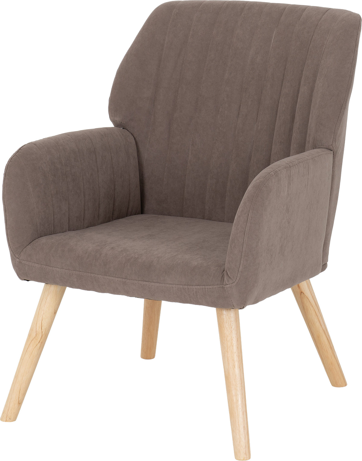 Jordan Occasional Chair Brown Velvet Fabric