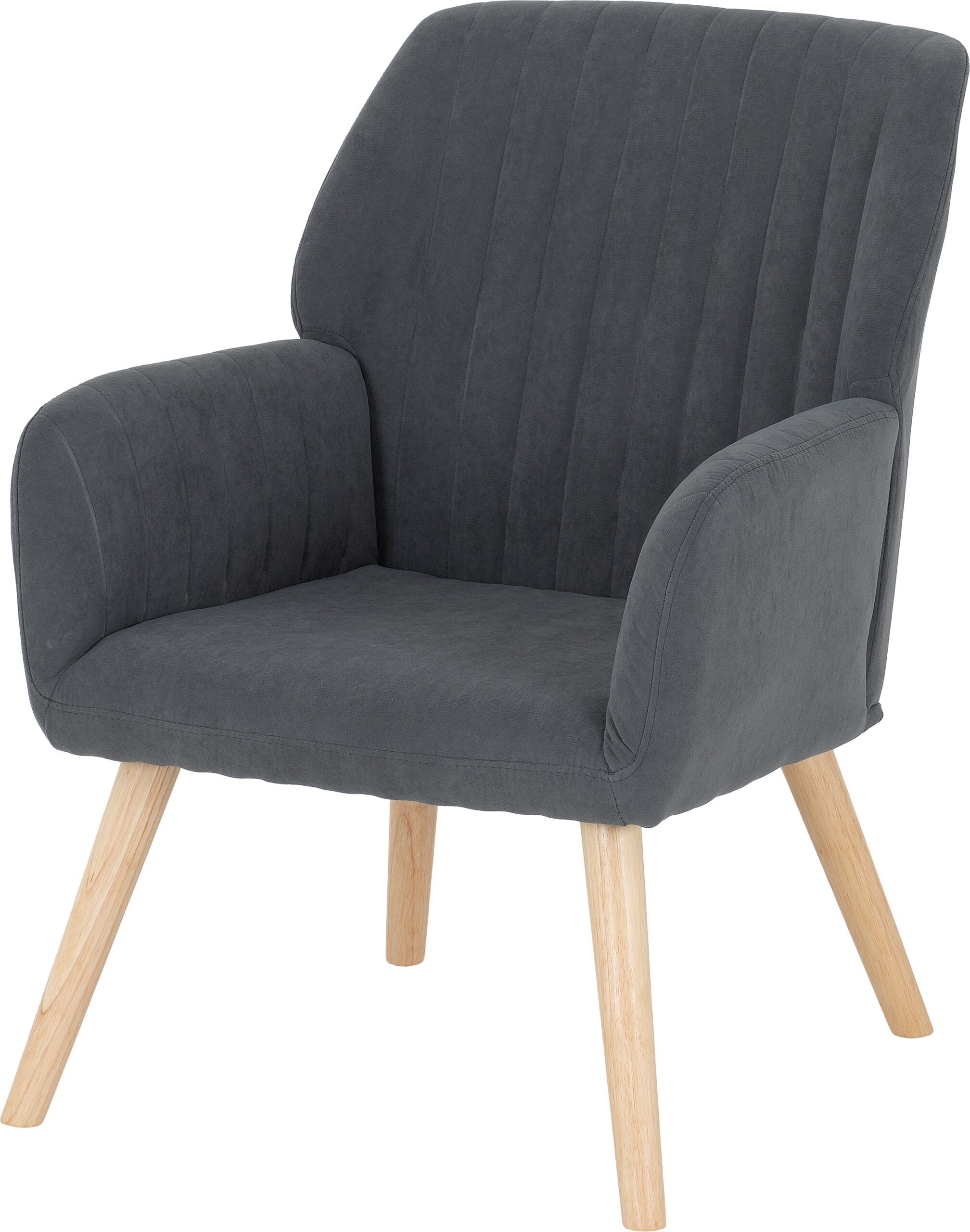 Jordan Occasional Chair Dark Grey Velvet Fabric