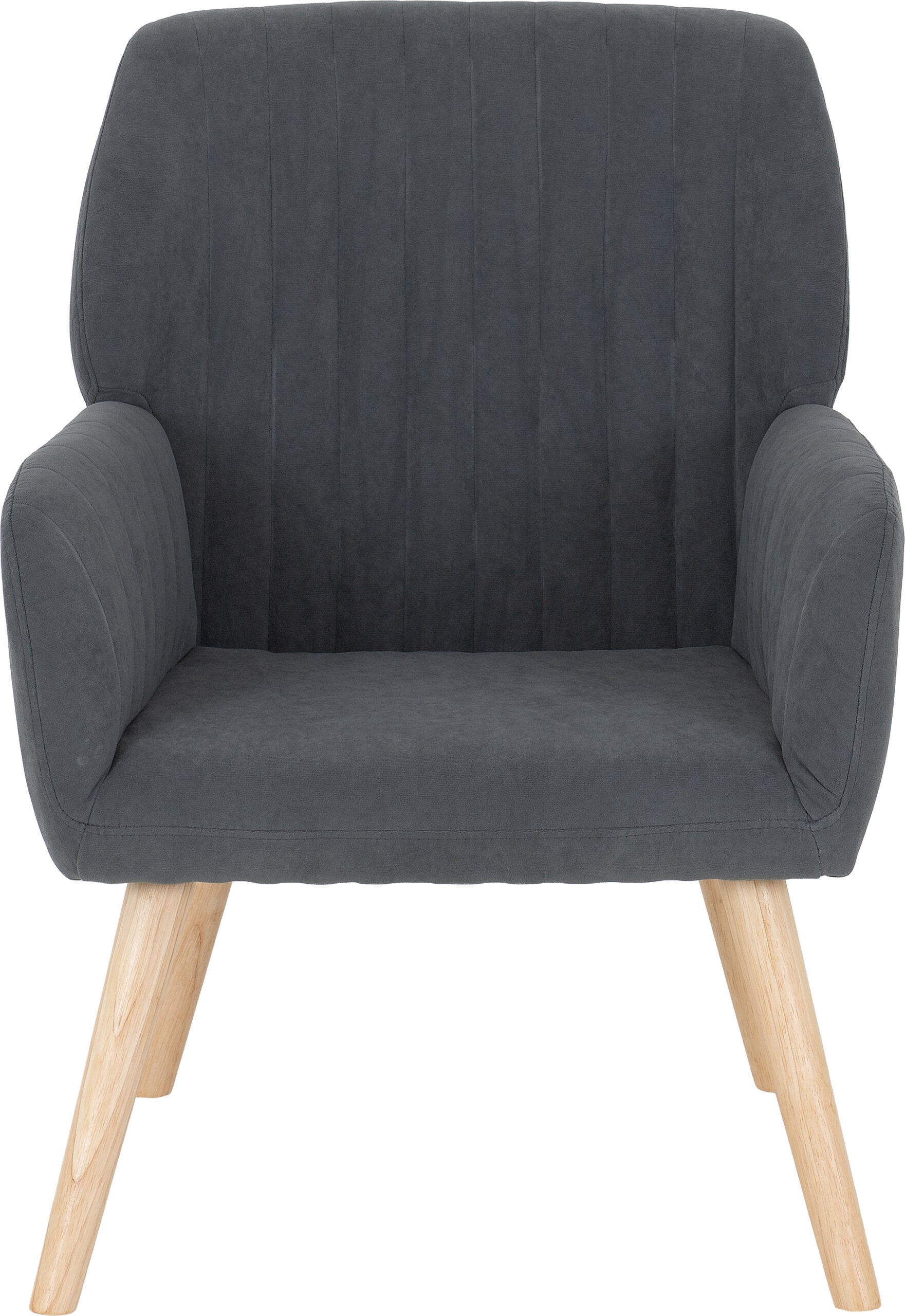 Jordan Occasional Chair Dark Grey Velvet Fabric