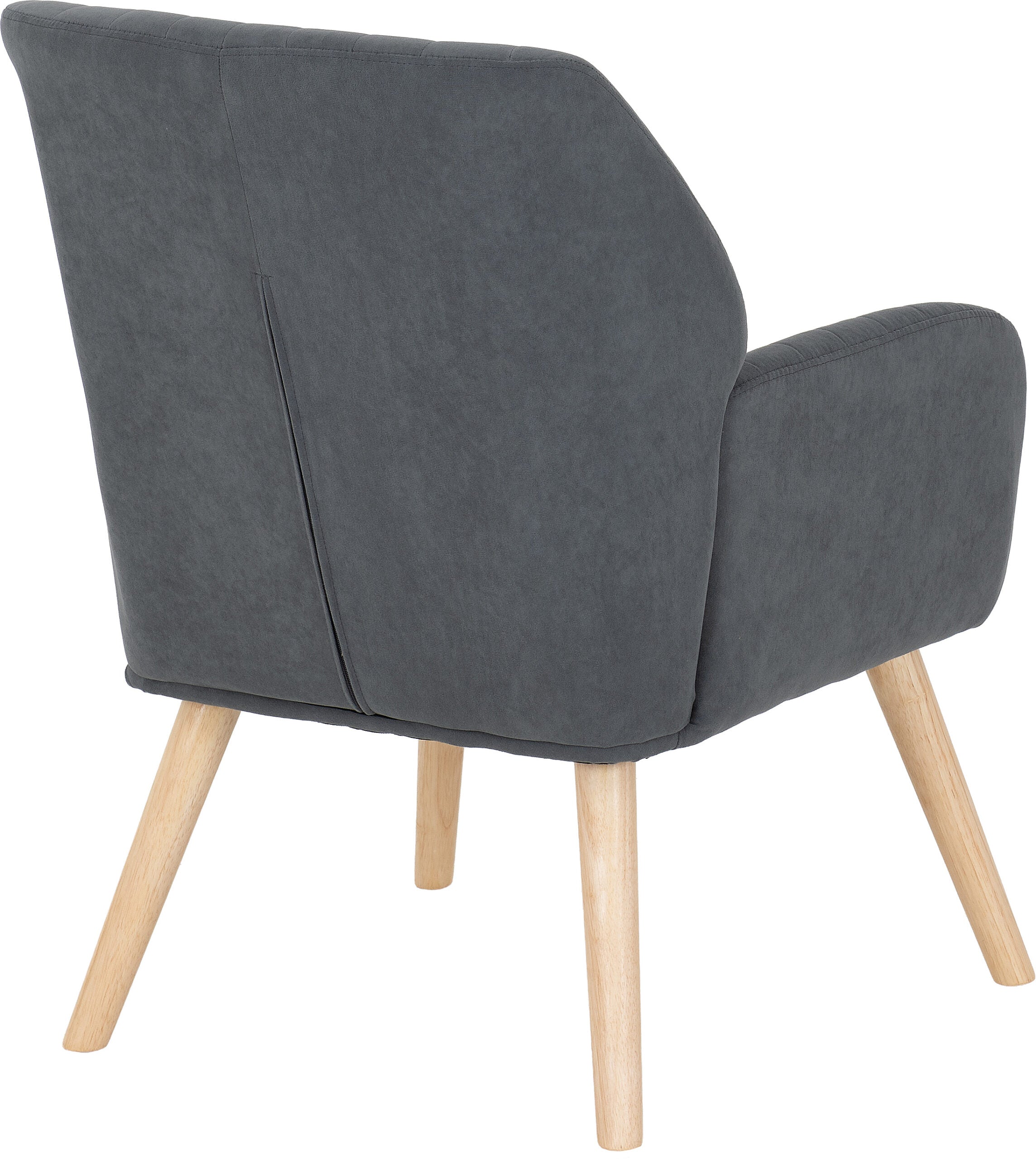 Jordan Occasional Chair Dark Grey Velvet Fabric