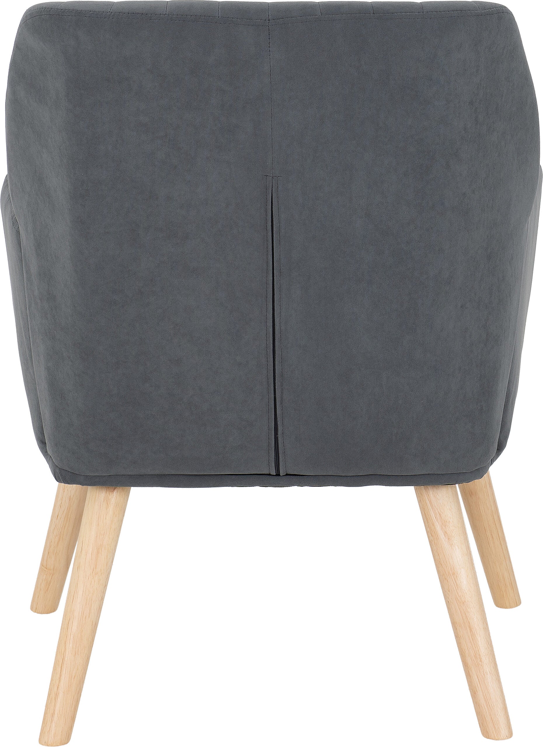 Jordan Occasional Chair Dark Grey Velvet Fabric