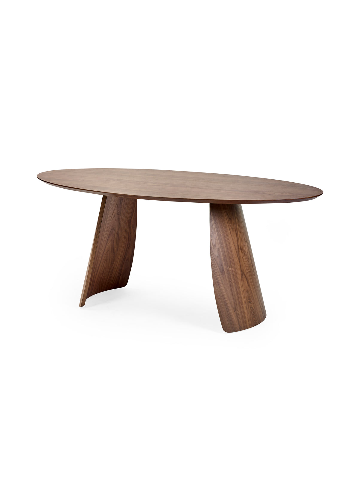 Julius Oval 4-6 Seater Dining Table - Walnut Effect