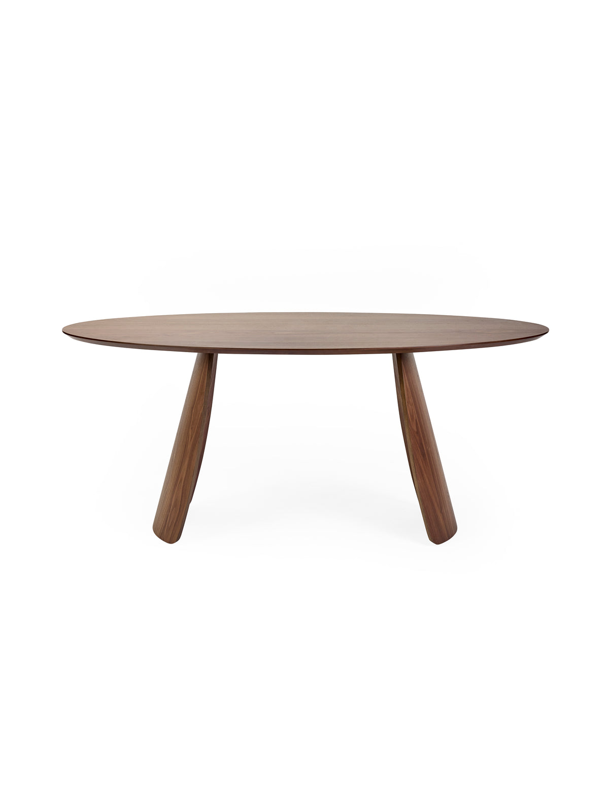 Julius Oval 4-6 Seater Dining Table - Walnut Effect