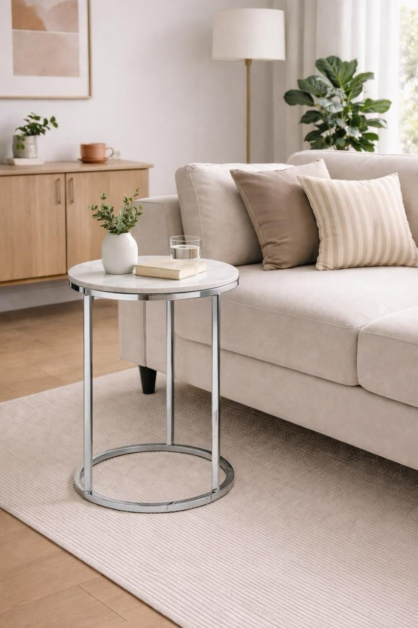 Kas Sofa Table Chrome Legs