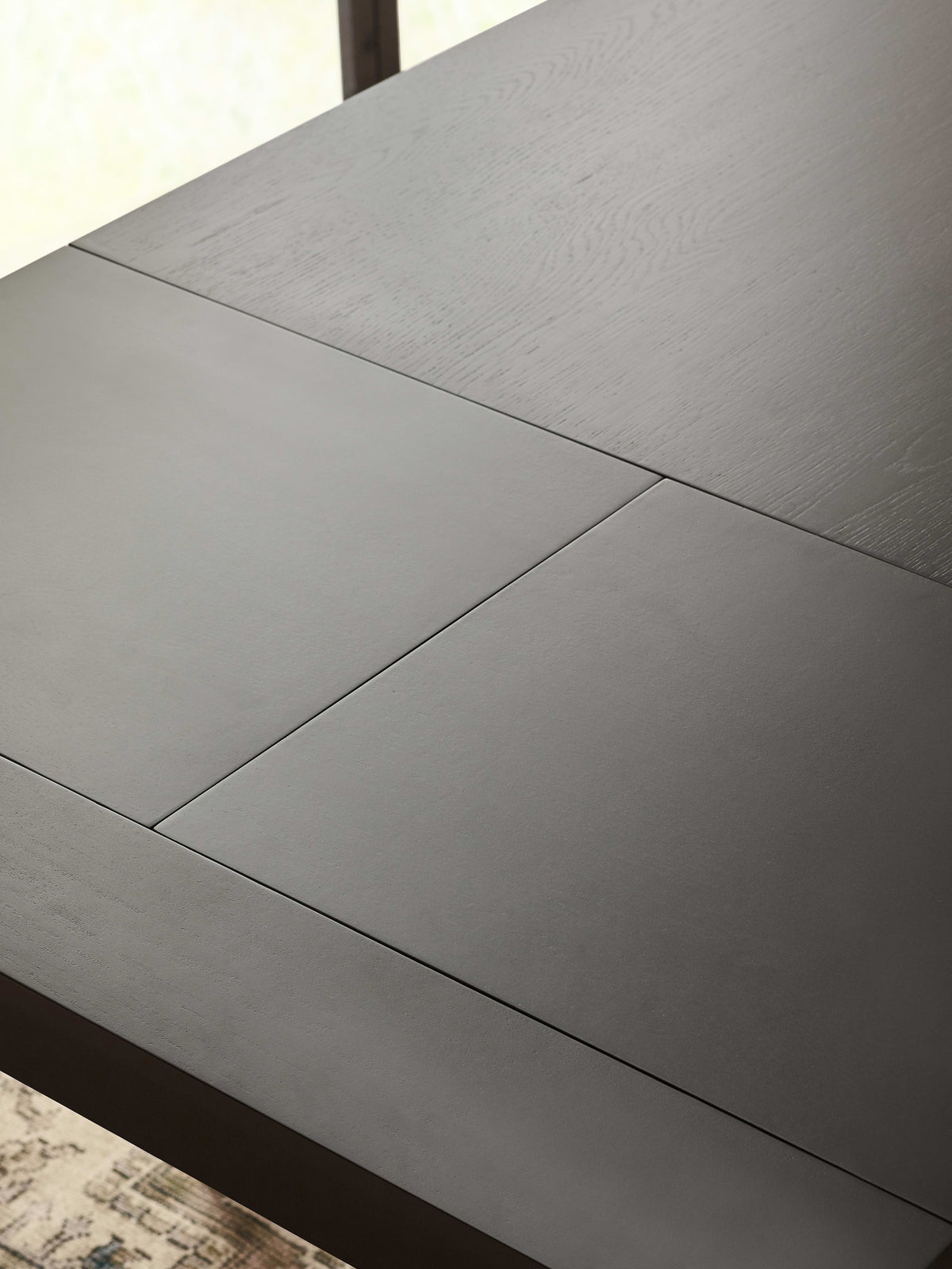 Knoxley Black Oak Rectangular 173-251cm Extending Dining Table