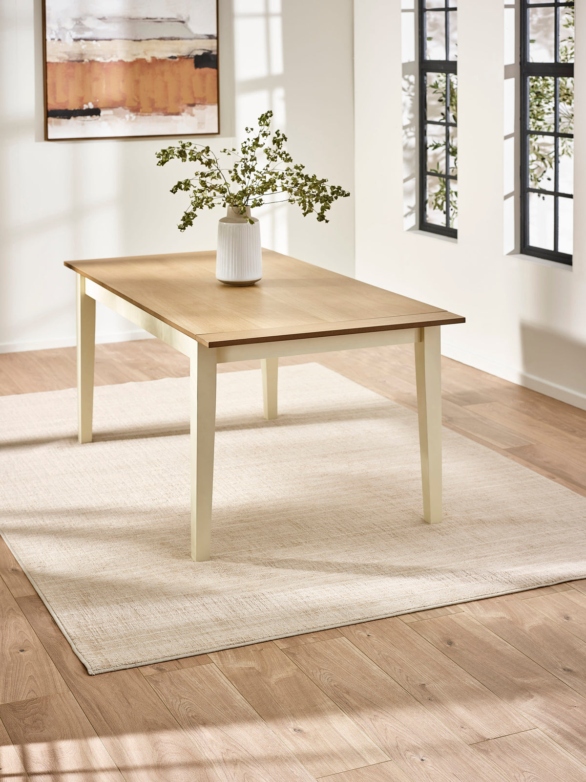 Larissa Natural Oak Effect 173-251cm Extending Dining Table