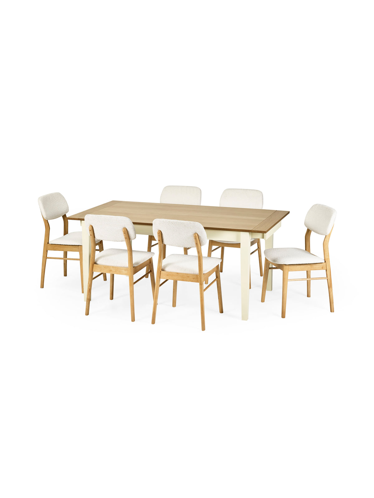 Larissa Natural Oak Effect 173-251cm Extending Dining Table