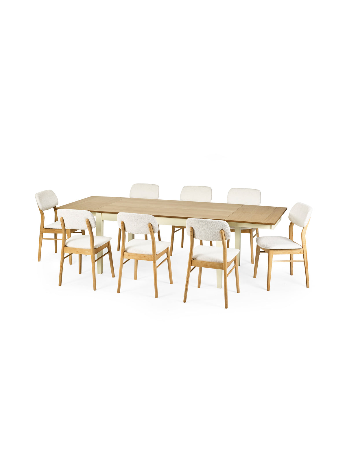 Larissa Natural Oak Effect 173-251cm Extending Dining Table