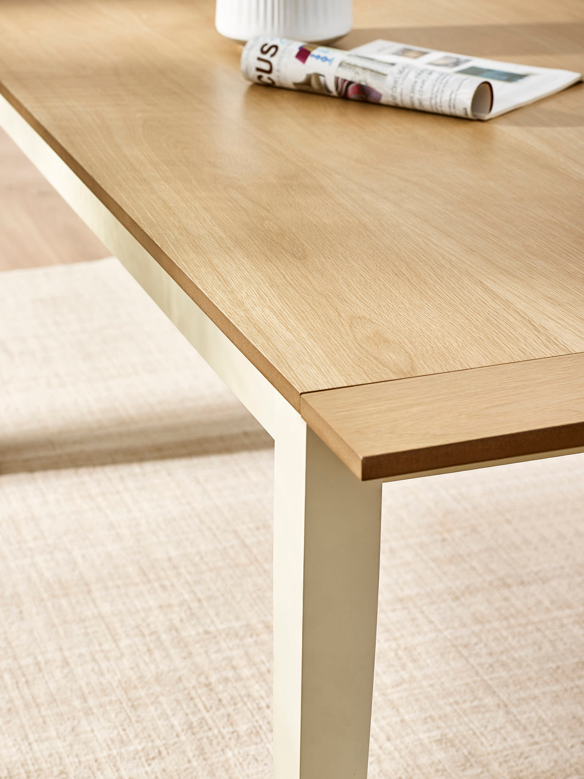 Larissa Natural Oak Effect 173-251cm Extending Dining Table