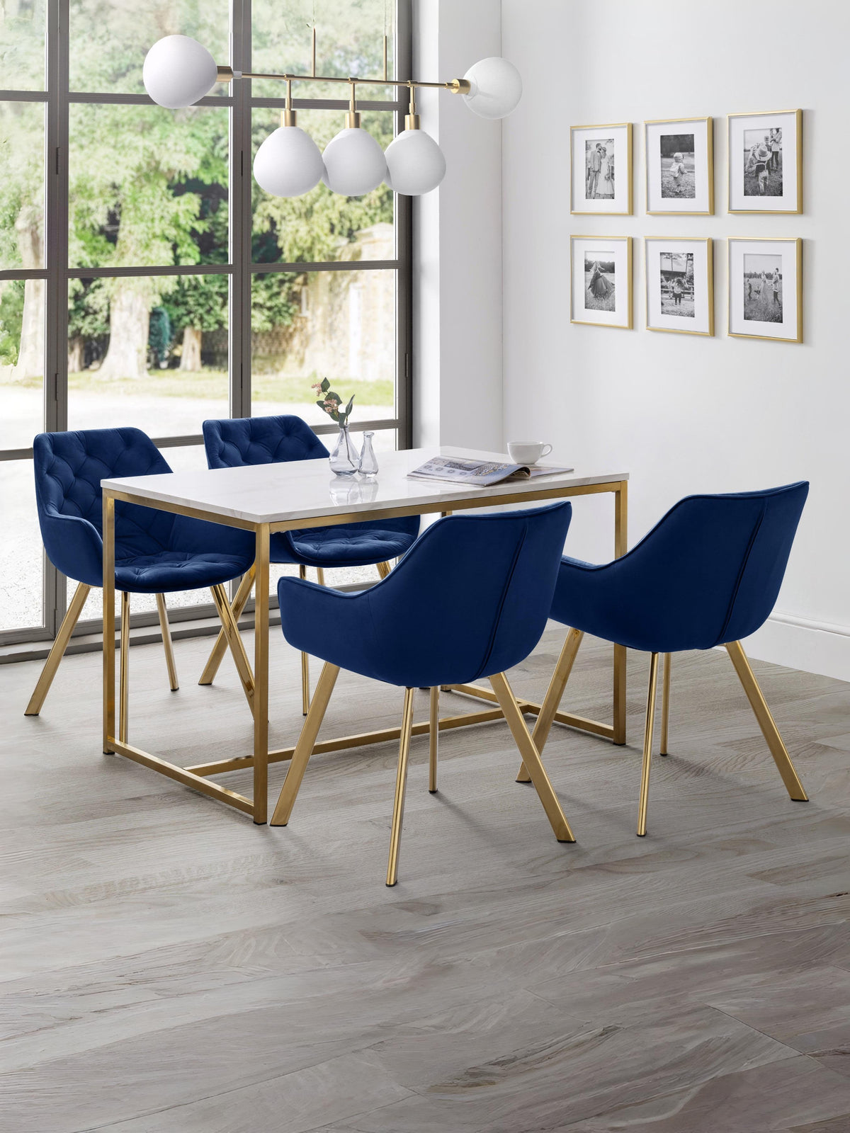 Set Of 2 Lorenzo Dining Chairs - Blue