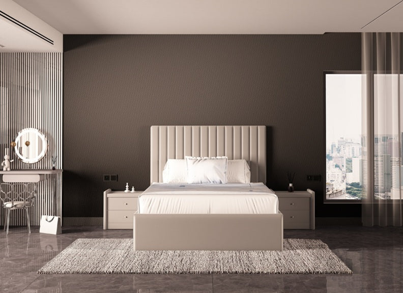 Lily 5 ft Upholstered Bed/Storage Bed – Luxury Upholstered Designer Bed Frame