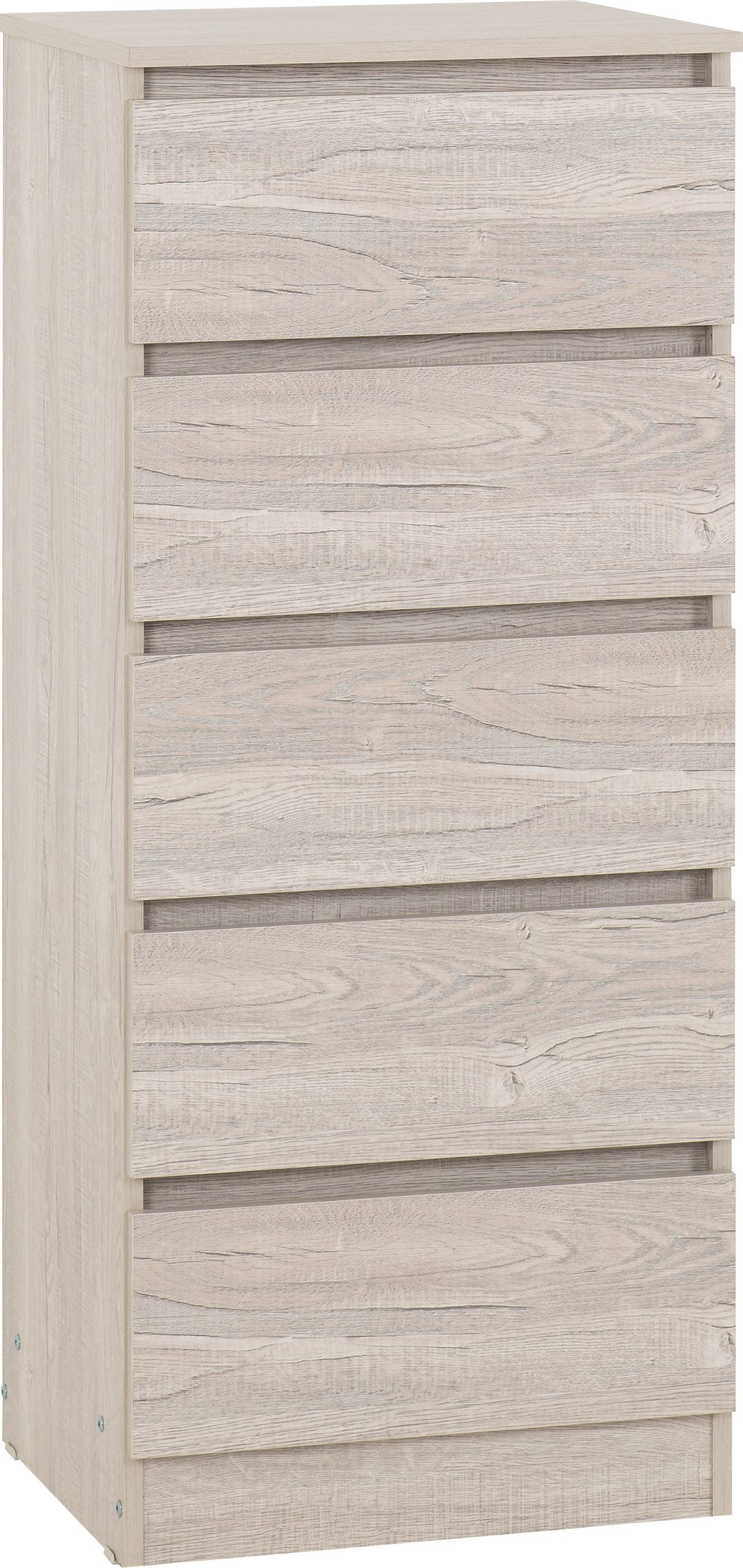 Malvern 5 Drawer Narrow Chest Urban Snow