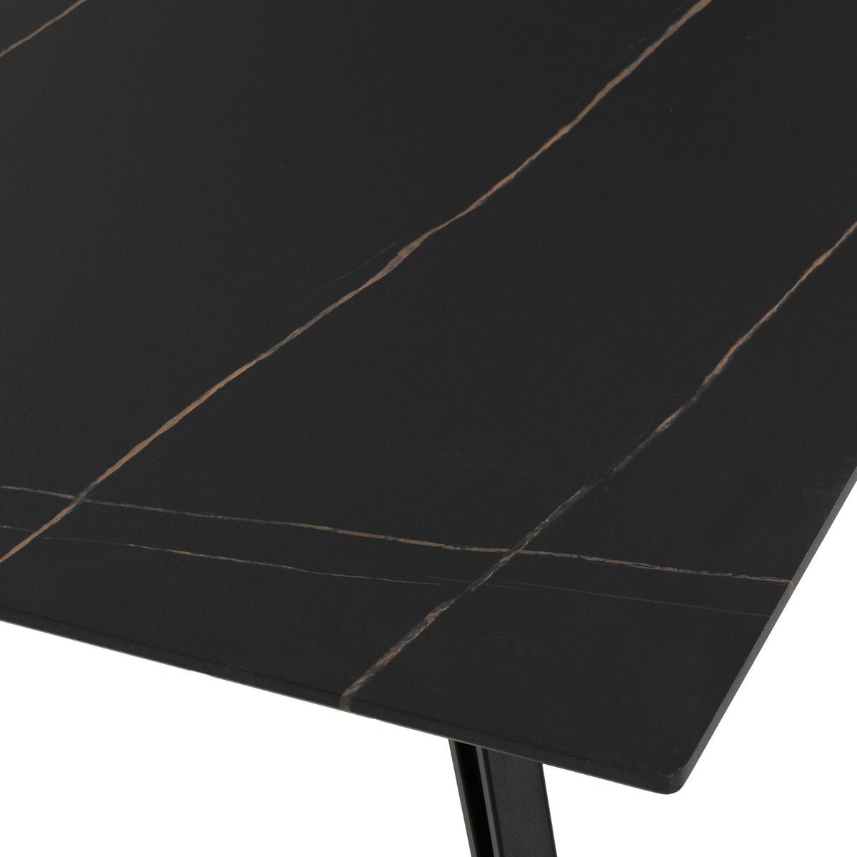 Marlow Coffee Table Black Marble Effect/Black