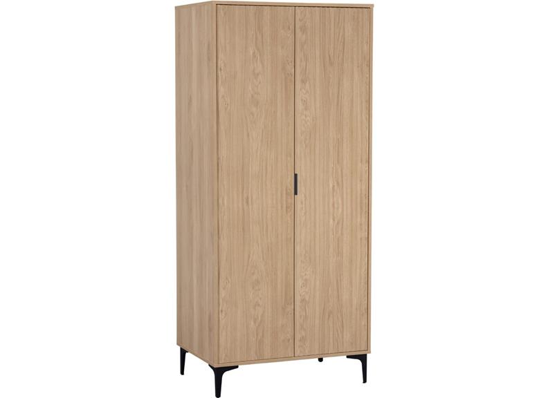 Miami Oak Two Door Wardrobe