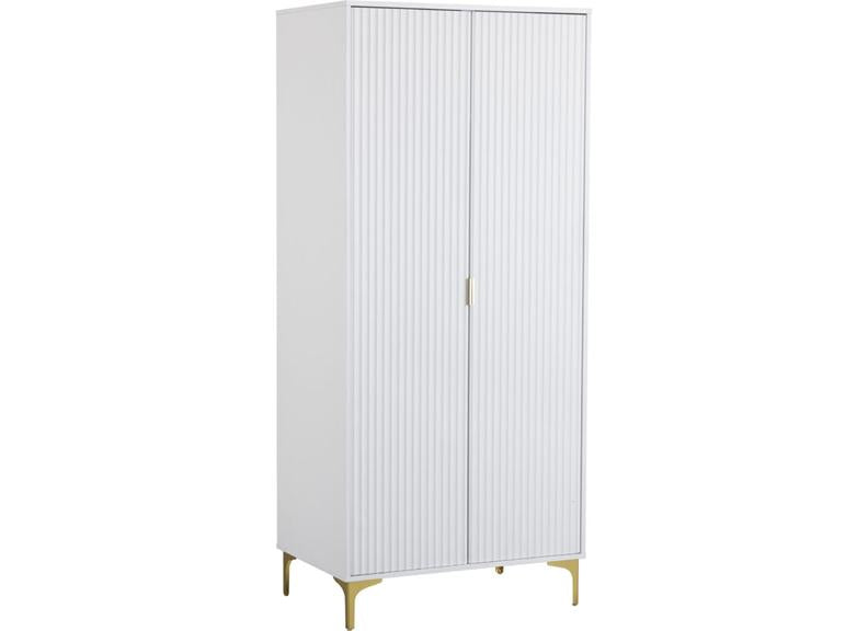 Miami White Two Door Wardrobe
