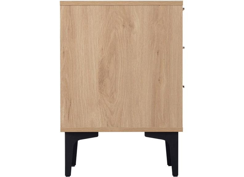 Miami Oak Three Drawer Bedside (PRE-ORDER FOR AUGUST)