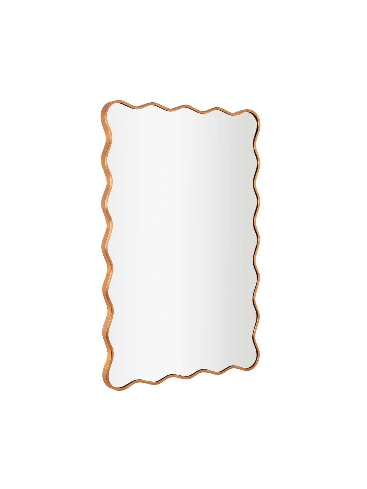 Stevie Wavy Edge Wall Mirror - Gold